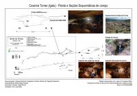 Planta e aspectos gerais da Caverna Torras.